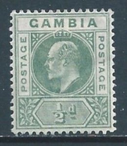 Gambia #28 MH 1/2p King Edward VII - Wmk. 2