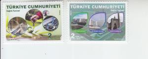 2018 Turkey Health / TOurism SP (2) (Scott B327-28) MNH