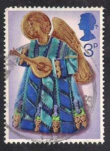 Great Britain #681 3P Angel Stamp used EGRADED XF 90 XXF