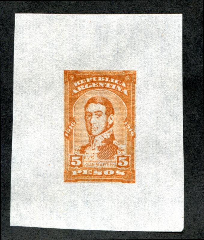 ARGENTINA MINKUS 209 COLOR PROOF India Paper San Martin