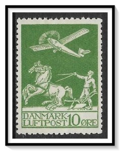 Denmark #C1 Airmail NG Thin