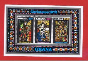 Ghana 471a   MNH OG    Christmas  Souvenir Sheet Free S/H