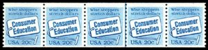 US Stamp #2005 MNH - Consumer Education PS5 #4 Coil Strip of 5