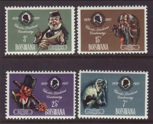 Botswana 62-65 Charles Dickens MNH VF