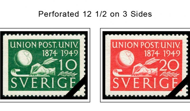 COLOR PRINTED SWEDEN 1941-1970 STAMP ALBUM PAGES (47 illustrated pages)