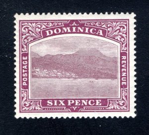 Dominica SC #42   F/VF, Unused, Original Gum,  CV $12.50 ..... 1710186