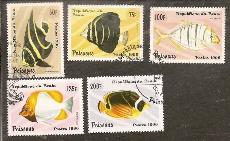 Benin   Scott  942-46  Fish   CTO