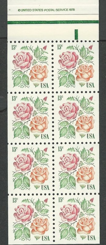 USA # BK134 Complete booklet ROSES  (1) Mint NH