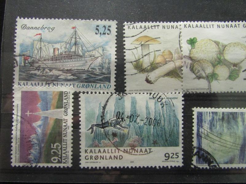 2005-2007 Greenland SC #452//493 Gronland asst used stamps