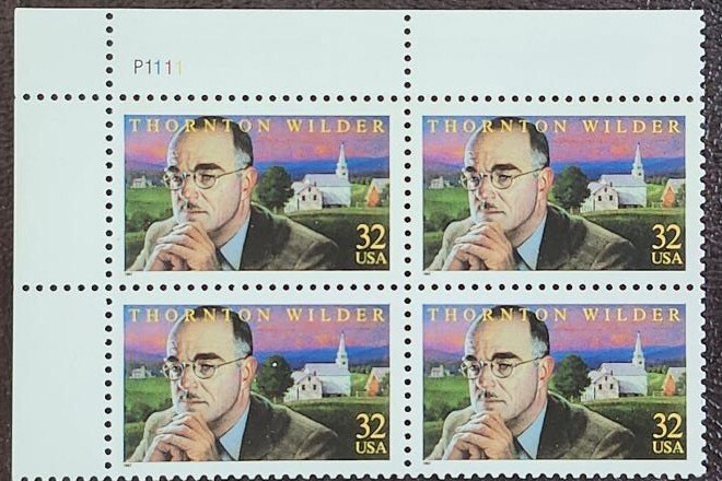 US Scott # 3134; 32c T Wilder from 1997; MNH, og; Plate  Block of 4; VF