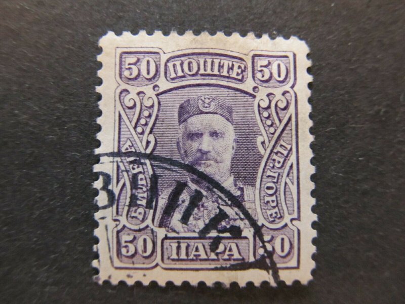 A5P23F67 Montenegro 1907 50pa used