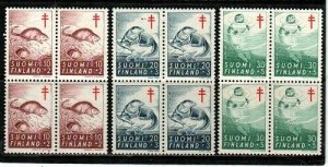 Finland Scott B160-2 Mint NH blocks (Catalog Value $27.00)