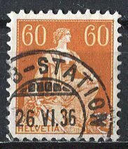 Switzerland 1918: Sc. # 140; Used Single Stamp