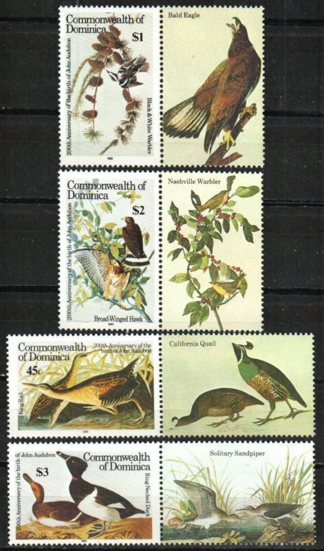 Dominica Stamp 891-894  - Audubon birds