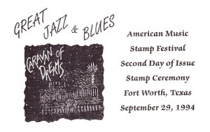 Am Music Stamp Festival 2nd Day Ceremony Program #2855 Muddy Waters Blues 1994