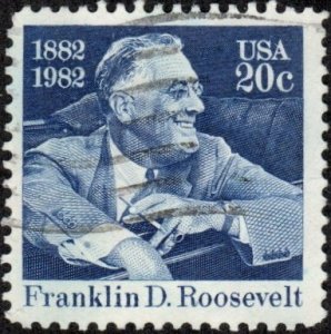 United States 1950 - Used - 20c Franklin D. Roosevelt (1982)