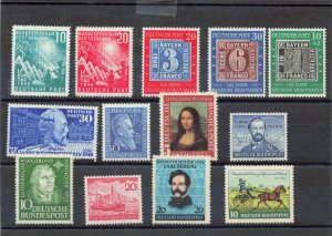 GERMANY 1949-1953 MNH 665-721, B309-B337 ALL THE GOOD STUFF