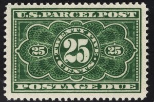 US# JQ5 25c Dark Green Parcel Postage Due MINT NH SCV $185.00