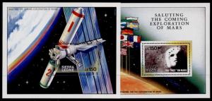 Sierra Leone 1171-71a MNH Space Station, Flags