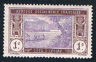 Ivory Coast 42 MLH River Scene (BP7512)