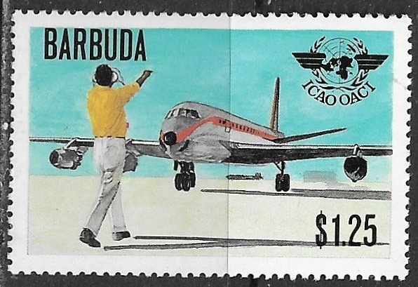 Barbuda ~ Scott # 393 ~  MNH ~ International Civil Aviation Organization