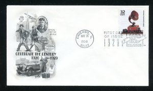 US 3184i Celebrate Century 1920s, Radio UA ArtCraft cachet FDC