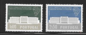 Portugal Scott 836-37 Unused LHOG - 1958 Tropical Medicine Institute-SCV $10.25