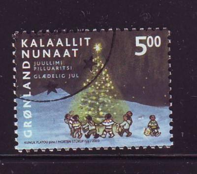 Greenland Sc 420  2003 5 kr Christmas stamp used