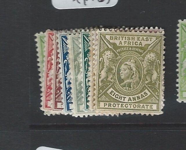 BRITISH EAST AFRICA (B1903)  QV LION SG65-74  MOG