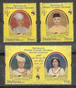 *FREE SHIP Malaysia Sultan Negeri Sembilan Royal 2009 King (stamp) MNH