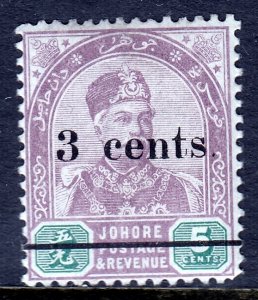 Malaya (Johore)  - Scott #27 - MNH - SCV $2.40