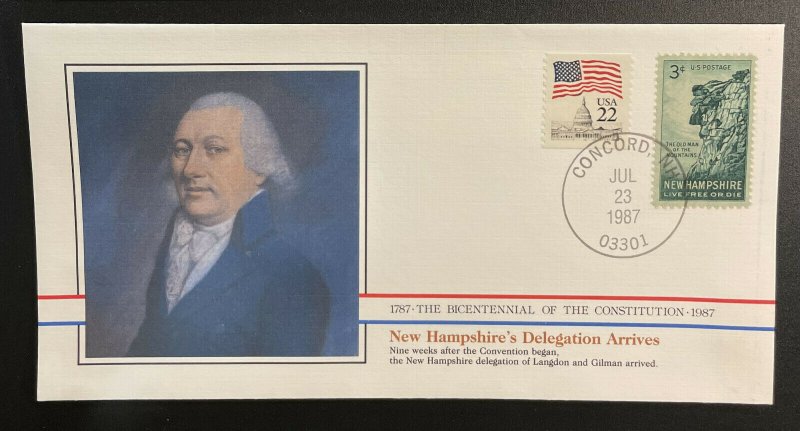 US #1068,2115 Used on Cover - Bicentennial of Constitution 1787-1987 [BIC16]