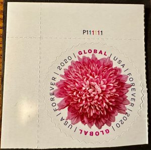 US # 5460 Chrysanthemum Global forever 2020 Mint NH