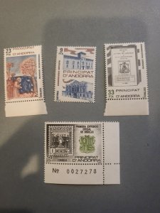 Stamps Spanish Andorra Scott #147-50 nh