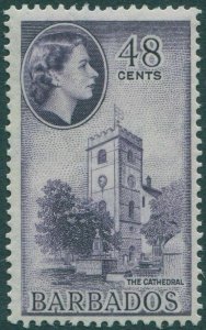 Barbados 1953 SG317 48c QEII Cathedral MLH