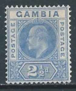 Gambia #45 MH 2 1/2p King Edward VII - Wmk. 3