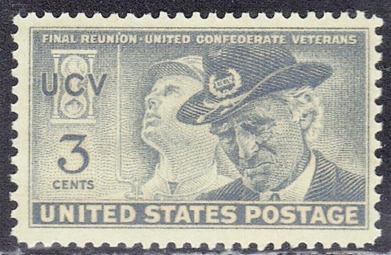 USA SCOTT #998  MNH  1951  CONFEDERATE VETS FINAL REUNION  SEE SCAN