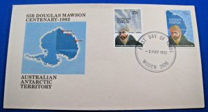 AUSTRALIAN ANTARCTIC TERRITORY FDC  -  1982     (CA-3)