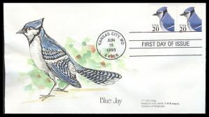 #2483 Blue Jay Hussey FDC