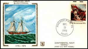 US American Navy Bicentennial Continental Navy Hanna 1975 Zaso Cover