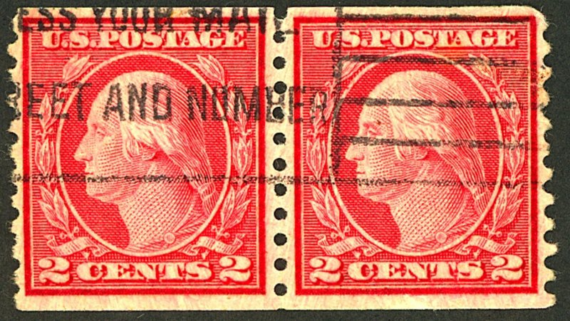 U.S. #492 USED PAIR