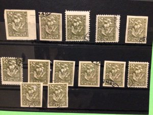 Lithuania vintage stamps Ref 58834