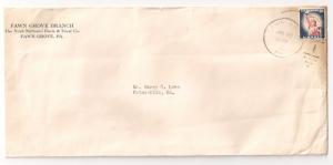 8c Liberty Flag #1042 solo use Large cover Single franking Very tough!