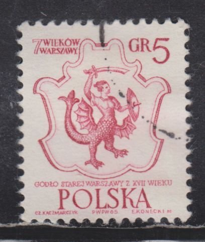 Poland 1334 Arms of Warsaw 1965