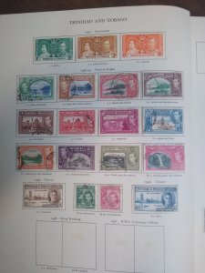 collection on pages Trinidad & Tobago 1937-46 AB: CV $86