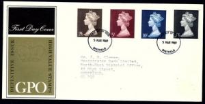 Great Britain Machin FDC - LSD High Values