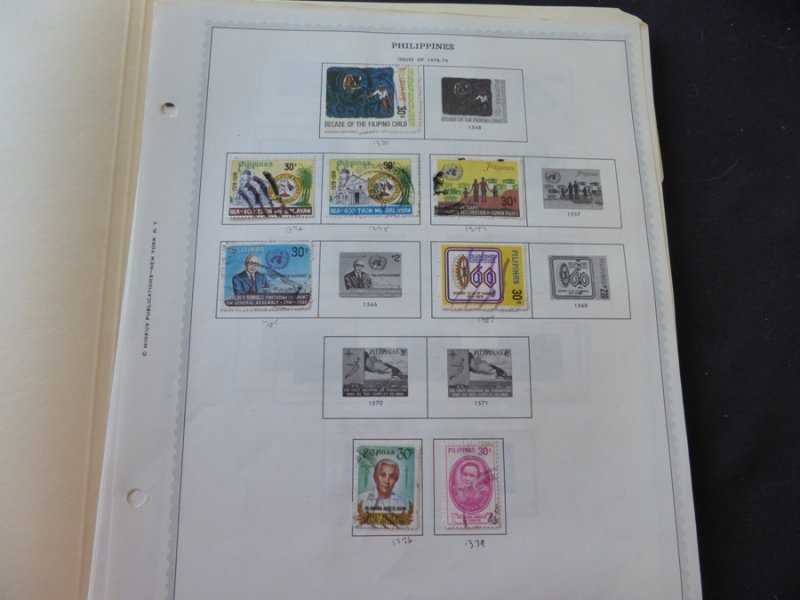 Philippines 1978-1991 Stamp Collection on Album Pages