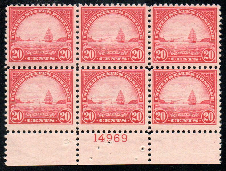 USA #567 F/VF OG H, super color, fresh plate