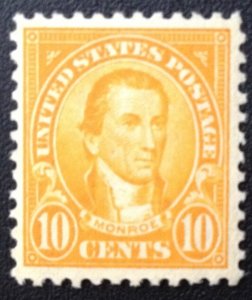 StampGeek Scott#562, Monroe, Flat Press, PERF 11,  MINT, VF +, LH, OG