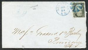 US SAVANNAH, GA 3/29/1867 2C BLACK JACK FOLDED LETTER WITH PRICE LIST AS SHOWN